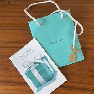 Tiffany & Co. Silver Pendant with Blue Gift Bag